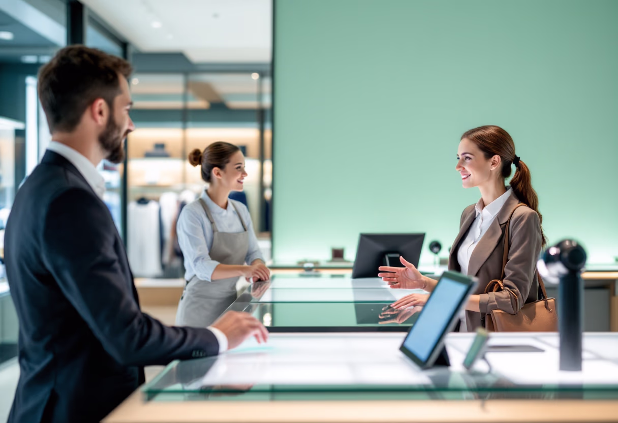 image of customer service area (for a department store)