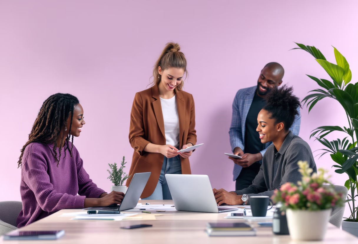 image of a marketing strategy meeting